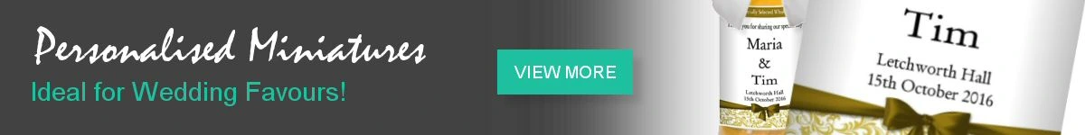 Personalised alcohol miniatures. Ideal for wedding favours! Personalised alcohol miniatures. Ideal for wedding favours!